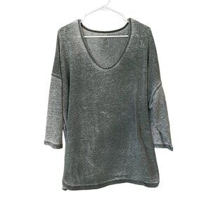Central Park green oversized 3/4 sleeve top classic sweater comfort